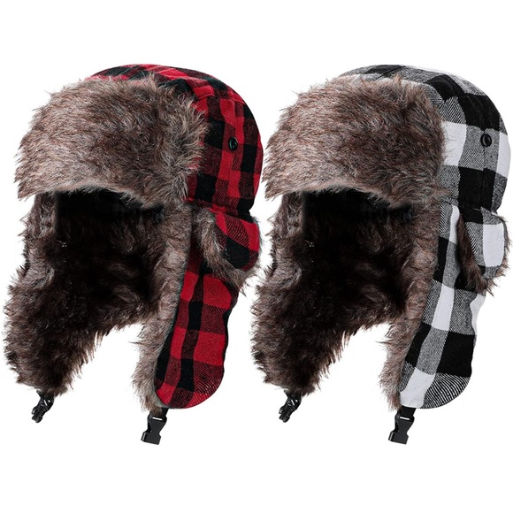 Accessories | 2 Stylish Eskimo Hats Unisexs Bomber Hats With Winter Ear